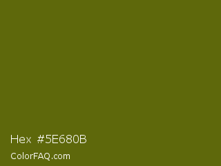 Hex #5e680b Color Image