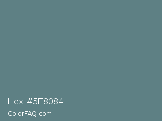 Hex #5e8084 Color Image