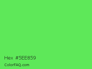 Hex #5ee859 Color Image