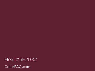 Hex #5f2032 Color Image