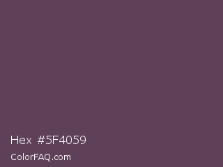 Hex #5f4059 Color Image