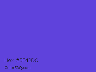 Hex #5f42dc Color Image