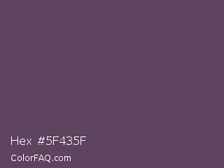 Hex #5f435f Color Image