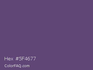 Hex #5f4677 Color Image