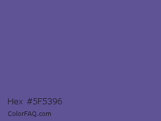 Hex #5f5396 Color Image