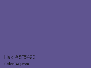 Hex #5f5490 Color Image