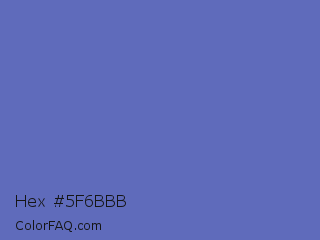 Hex #5f6bbb Color Image