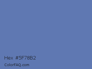 Hex #5f78b2 Color Image