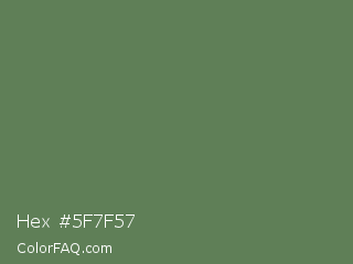 Hex #5f7f57 Color Image