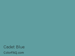 Hex #5f9ea0 Cadet Blue Color Image