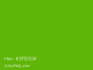 Hex #5fb508 Color Image