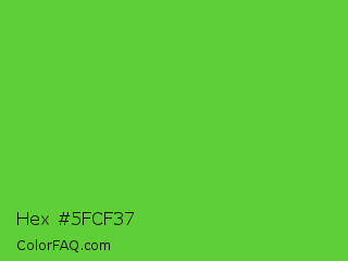 Hex #5fcf37 Color Image