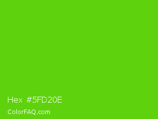 Hex #5fd20e Color Image