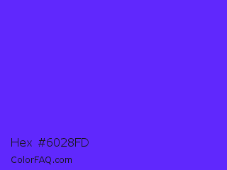 Hex #6028fd Color Image