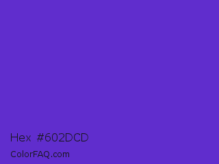 Hex #602dcd Color Image