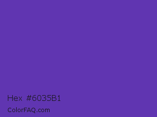 Hex #6035b1 Color Image