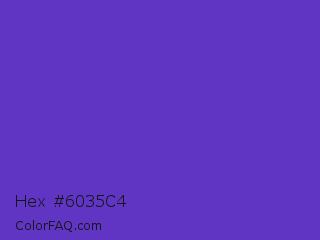 Hex #6035c4 Color Image