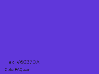 Hex #6037da Color Image