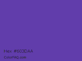 Hex #603daa Color Image