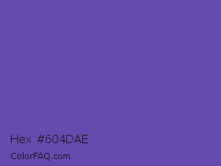 Hex #604dae Color Image