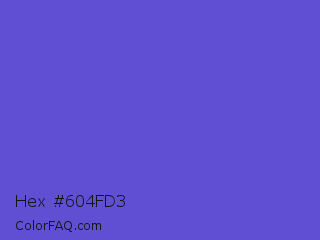 Hex #604fd3 Color Image