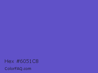 Hex #6051c8 Color Image
