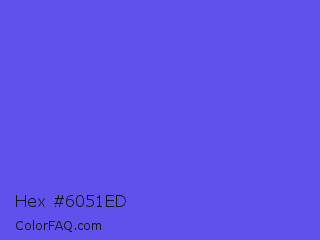 Hex #6051ed Color Image