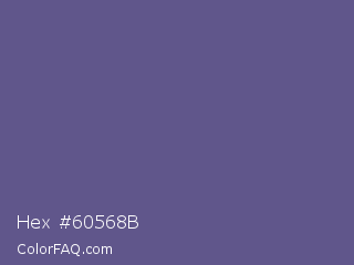 Hex #60568b Color Image
