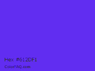 Hex #612df1 Color Image