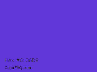Hex #6136d8 Color Image