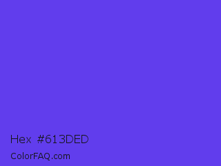 Hex #613ded Color Image