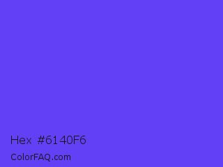 Hex #6140f6 Color Image