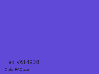 Hex #6149d8 Color Image