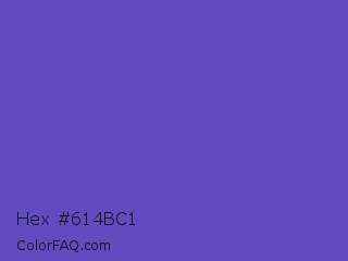 Hex #614bc1 Color Image