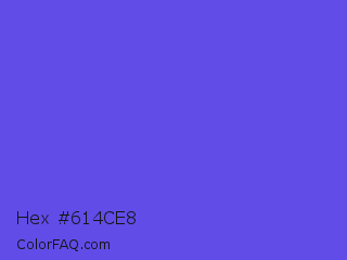 Hex #614ce8 Color Image