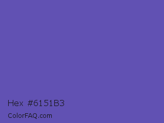 Hex #6151b3 Color Image