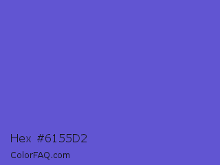 Hex #6155d2 Color Image