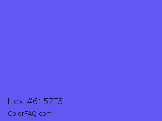Hex #6157f5 Color Image