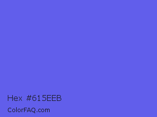 Hex #615eeb Color Image