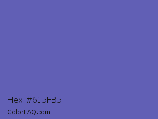 Hex #615fb5 Color Image