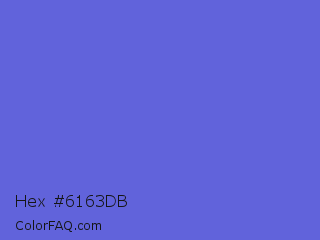 Hex #6163db Color Image
