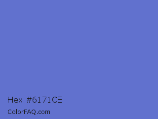 Hex #6171ce Color Image
