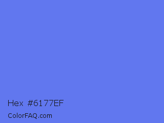 Hex #6177ef Color Image