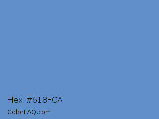 Hex #618fca Color Image