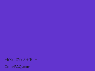 Hex #6234cf Color Image