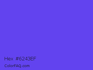 Hex #6243ef Color Image