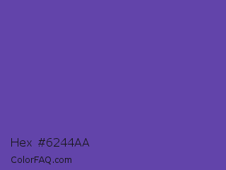 Hex #6244aa Color Image