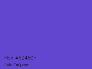 Hex #6246cf Color Image