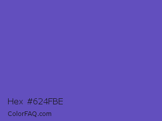 Hex #624fbe Color Image