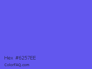 Hex #6257ee Color Image